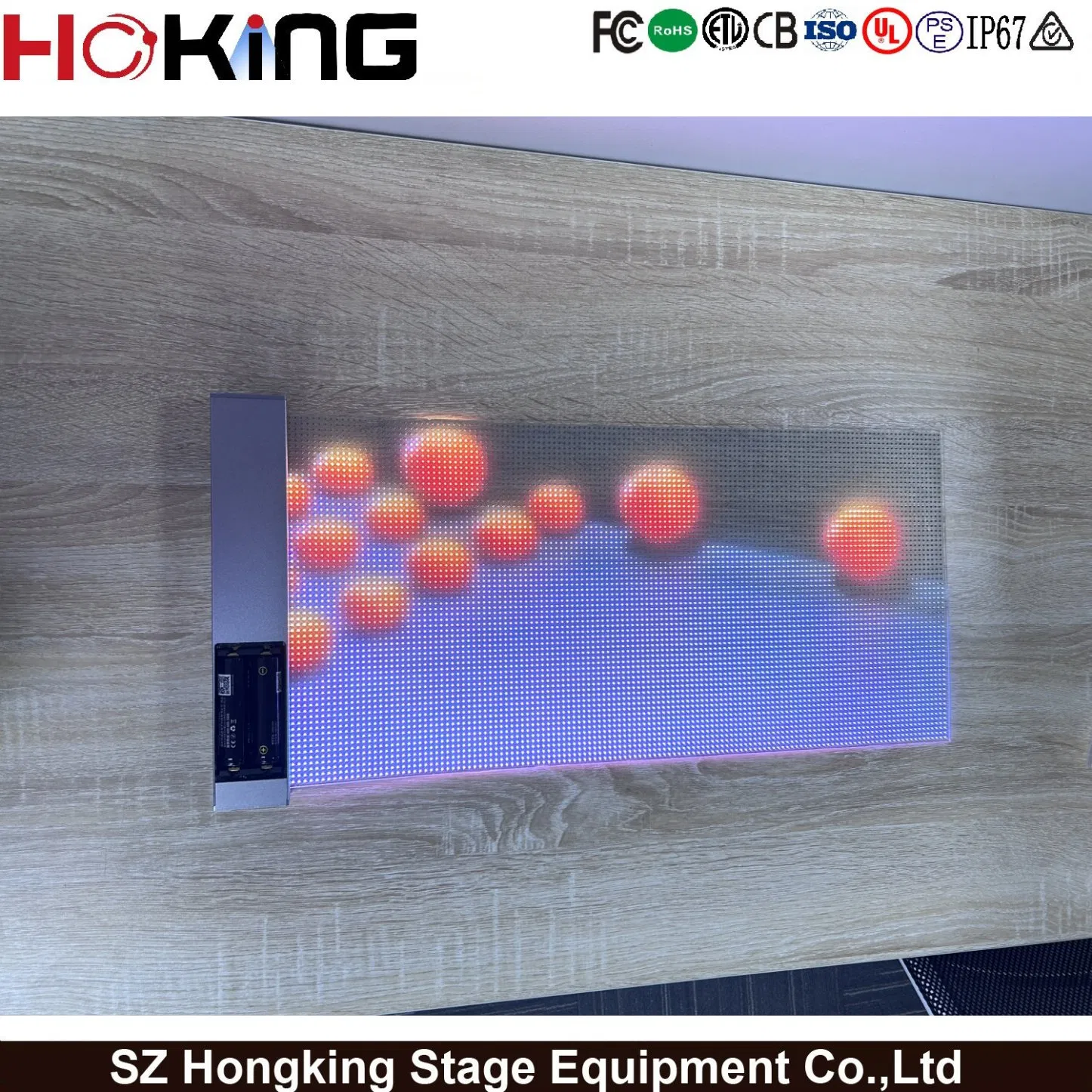Ultra Thin Glass Window LED Flexible 3D Display Transparent LED Film Display Screen