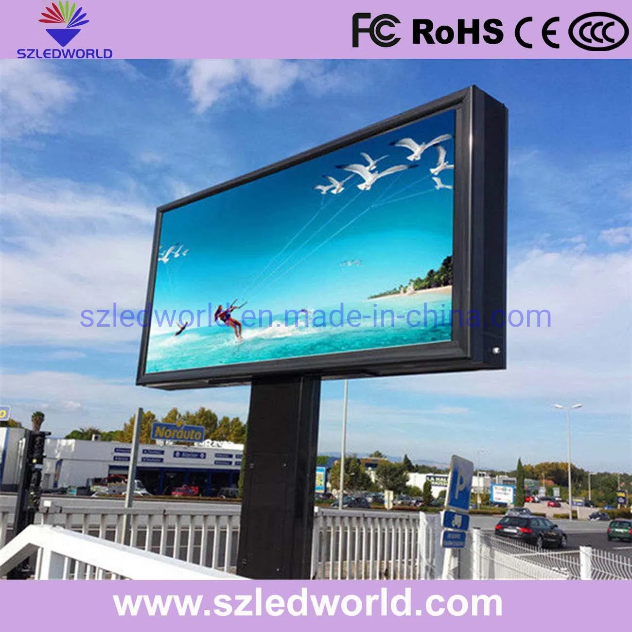 High Brightness of 5500 Nits P4 Mobile Truck LED Display Trailer with Hydraulic System