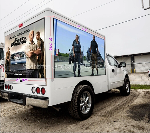 Outdoor Moving Vehicle Video Advertising Mobile Trailer/Truck LED Display