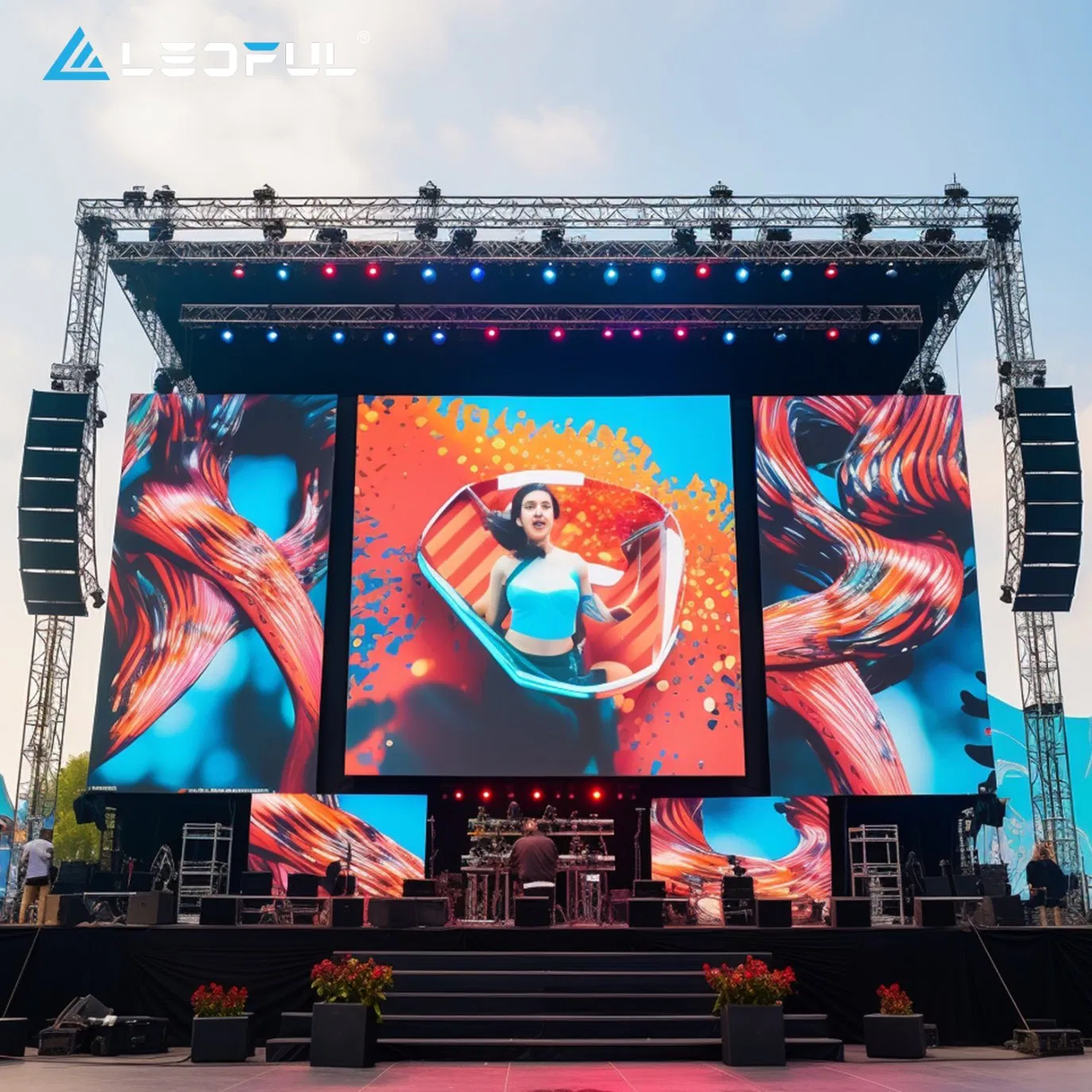 OEM ODM Outdoor Indoor Fullcolor SMD P10 P8 P6 P4.81 P3.91 P3 P2.5 P2 P1 Rental Curved Digital Advertising Video Wall LED Sign Billboard Panel Screens Display