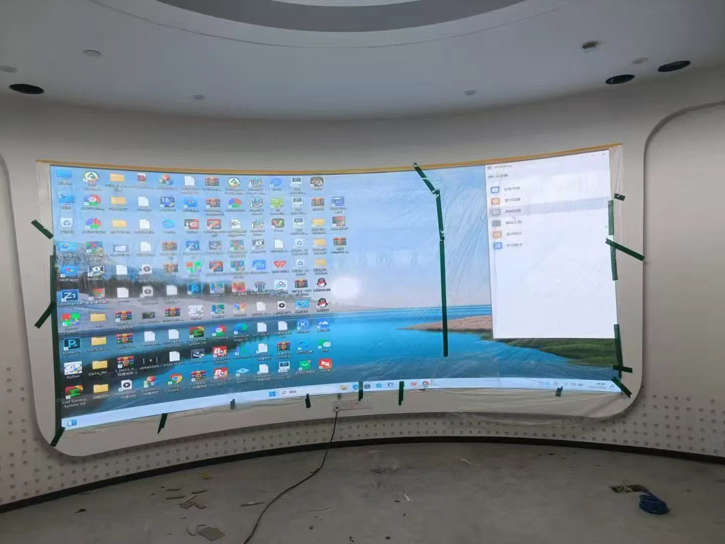 Customize Size 640*480mm Full Color P2.5 Indoor LED Screen Display Curved LED Video Wall