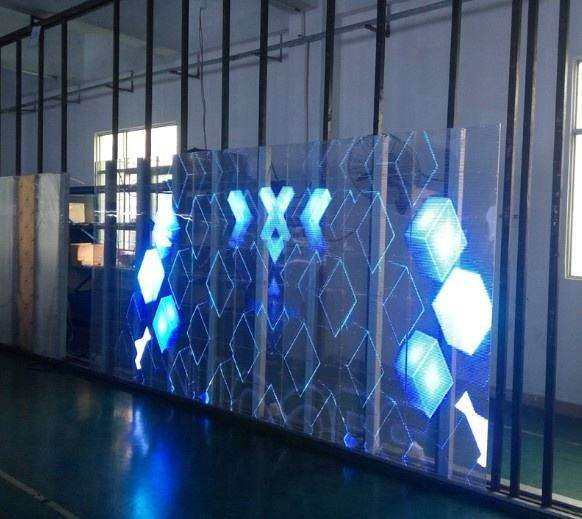 Indoor Outdoor Full Color Rental LED Video Wall Fixed Transparent P3.91-7.81 Glass LED Advertising Digital Billboard