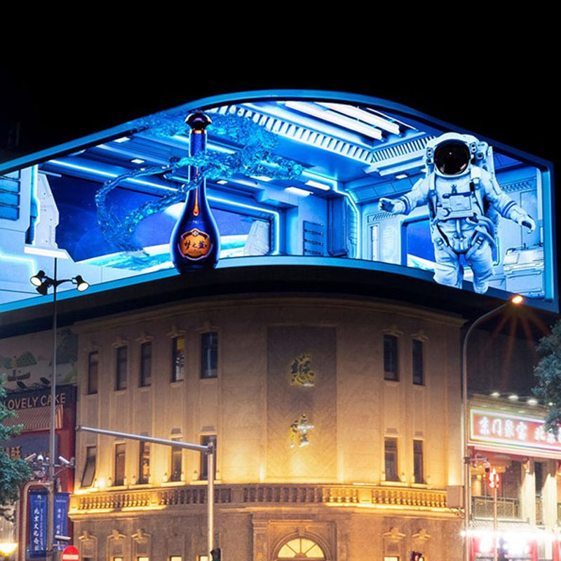 Wholesale Price High Brightness Full Color Video Wall 3D Holographic Giant Outdoor Pantalla LED Flexible Advertising Video Display Screen