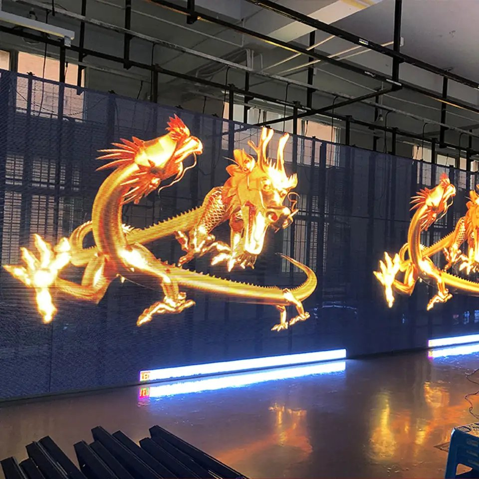 New Design P3.91 Indoor Full Color Transparent LED Display