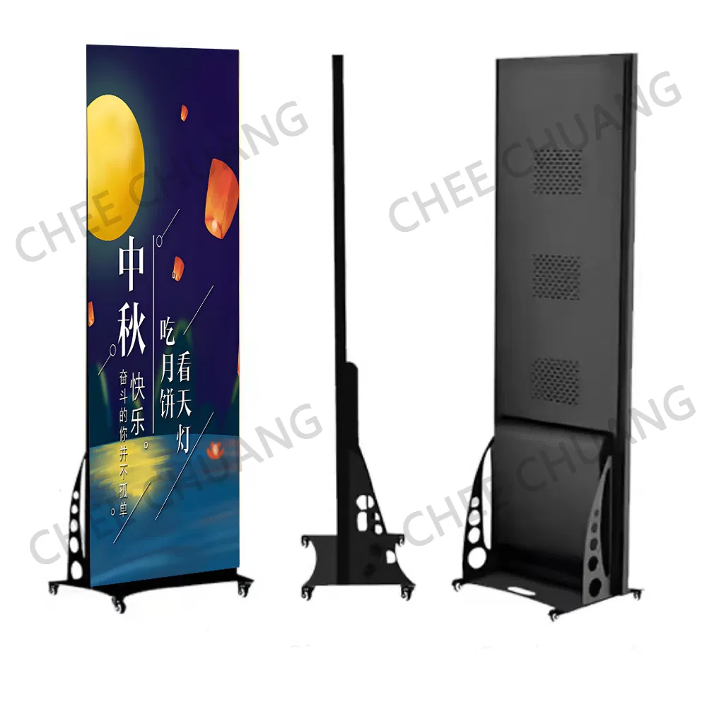 Hot Sale Portable Smart Indoor P1.86 LED Poster Display Screen for Advertising by U Disk and WiFi Control