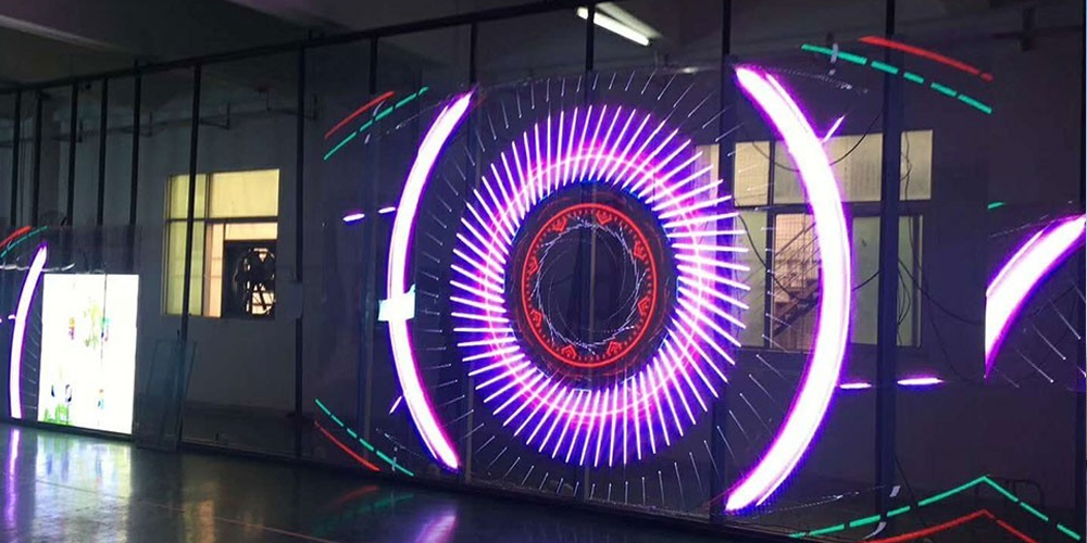 Curtain Window Transparent P3.91-P7.81 LED Screen Indoor Transparent LED Display