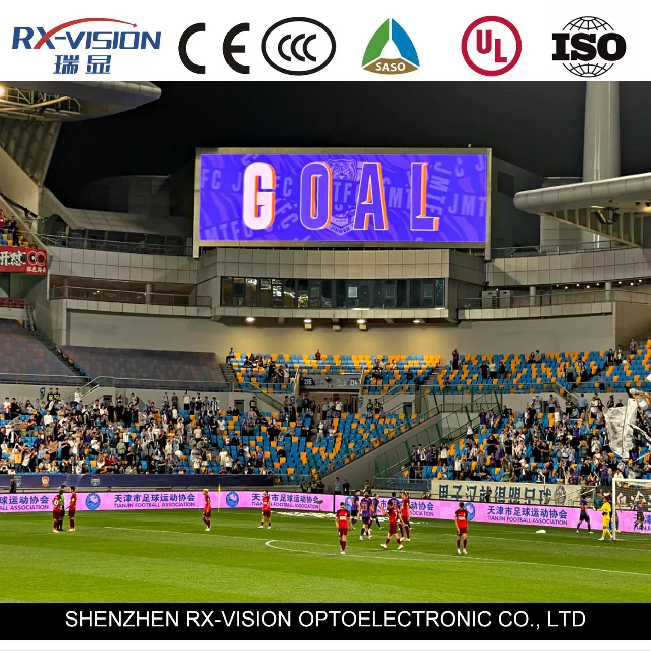 P8.33 Basketball Football Outdoor Sports Stadium Perimeter LED Display Screen
