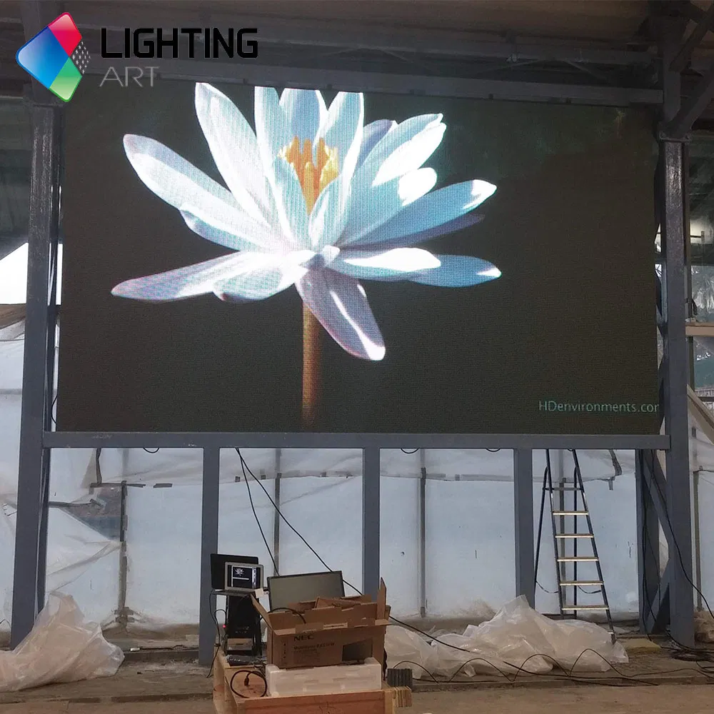 LED Display Board P8 Waterproof Advertisement Screen Panel Outdoor Fixed Installation Billboard