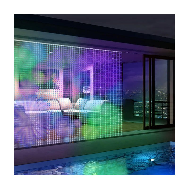 Transparent Glass LED Display Fast Installation LED Film Screen for Shopping Mall