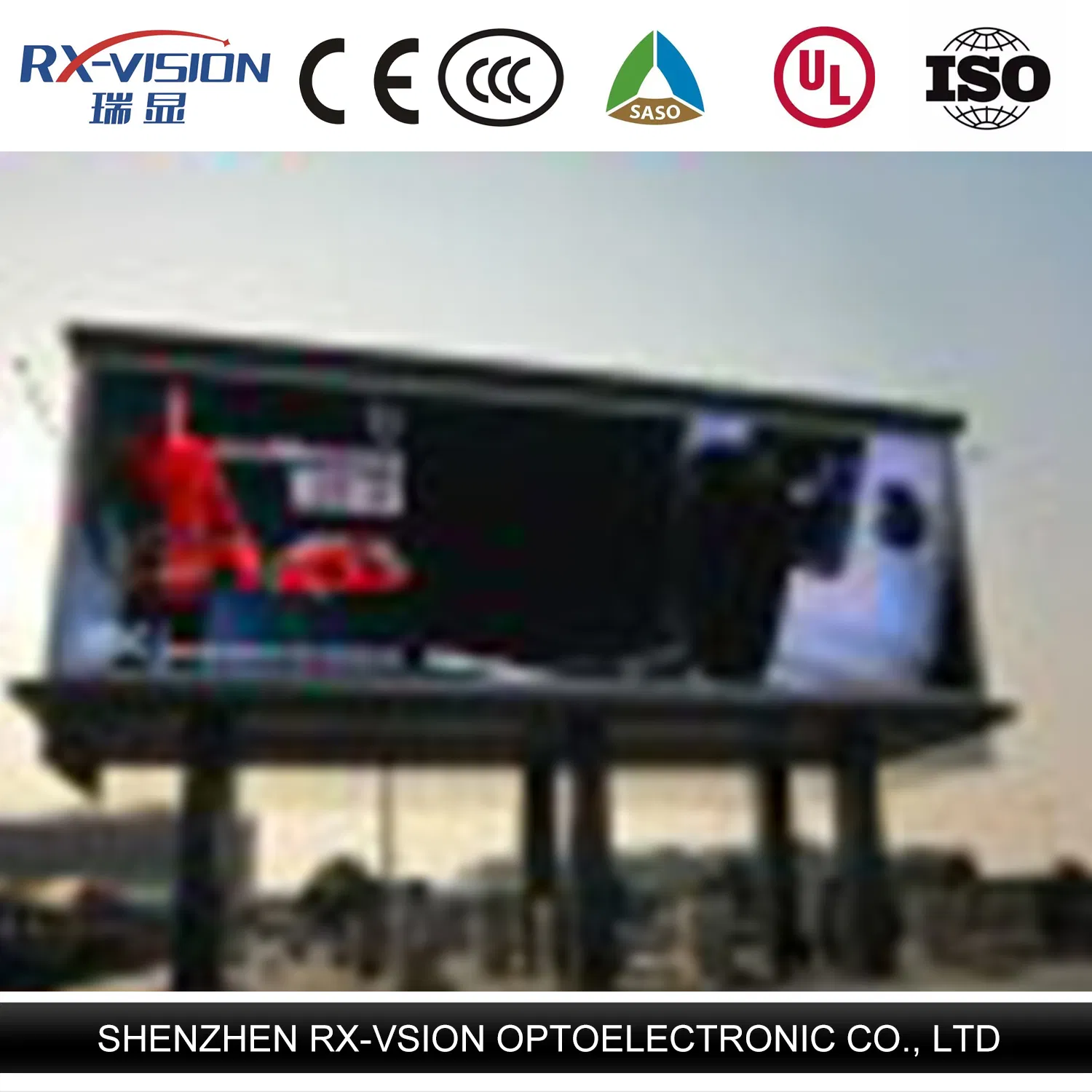 Full Color Outdoor LED Display Screen P6 P8 P10 P16 SMD Advertising Billboard for Fixed Installation