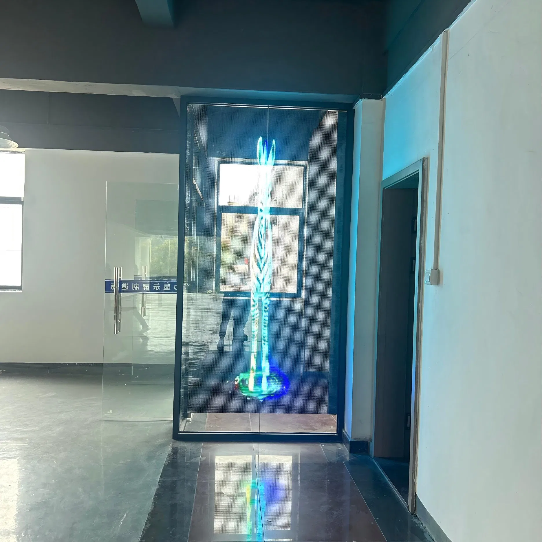 Shopping Mall Holographic Transparent 3D LED Digital Display Screen for Indoor Advertising