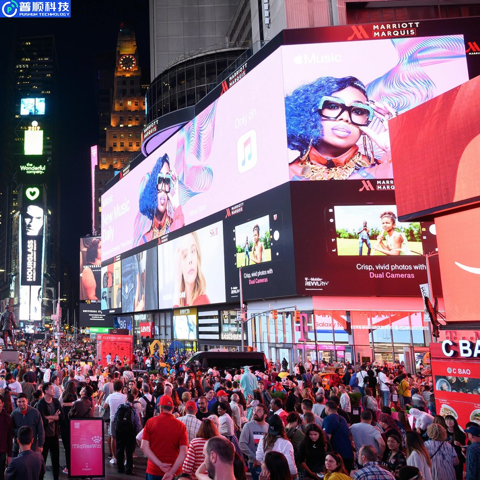 Pushunled Outdoor LED Display P3.91 Waterproof LED Screen High Quality High Resolution