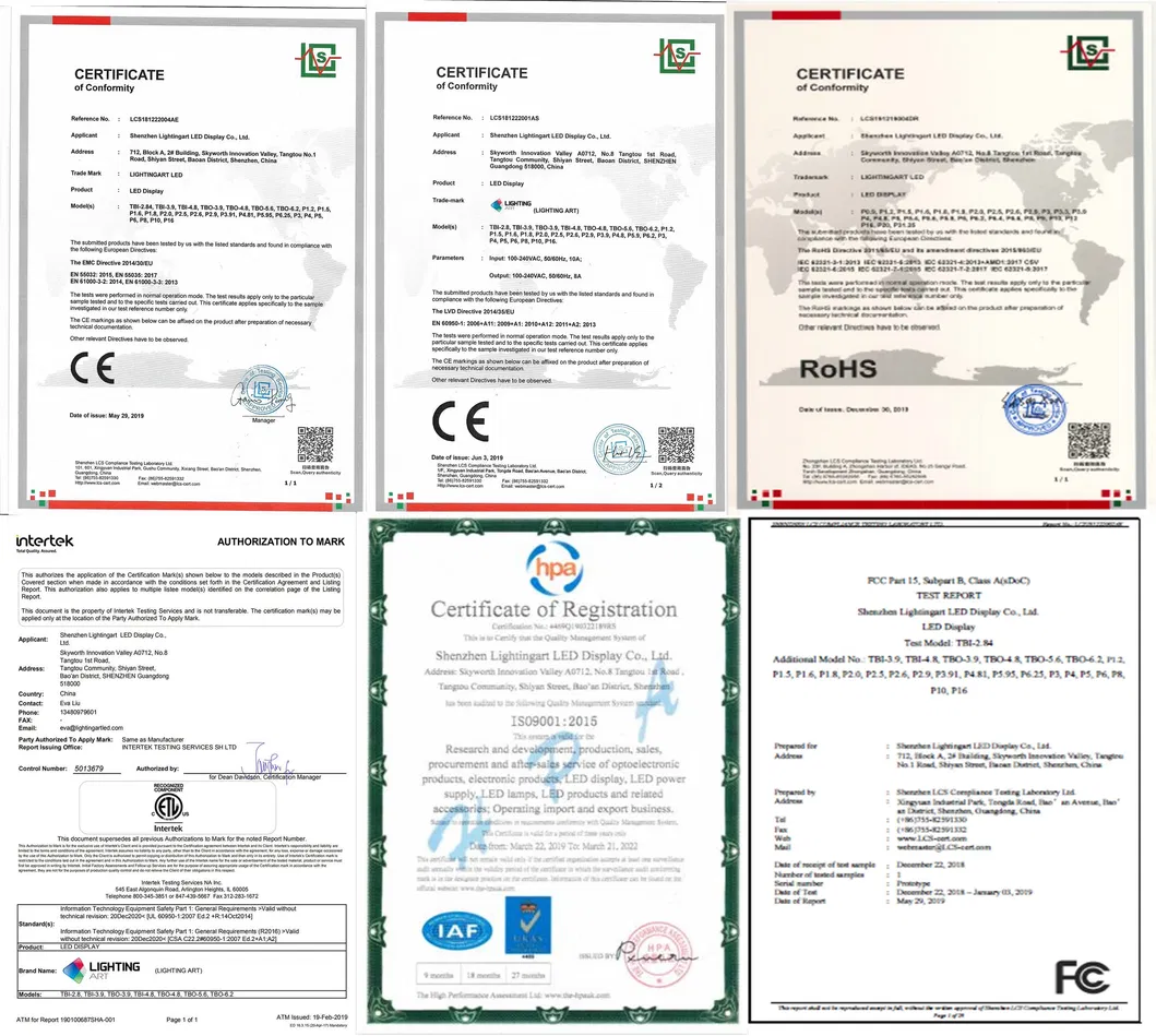 Product Certifications