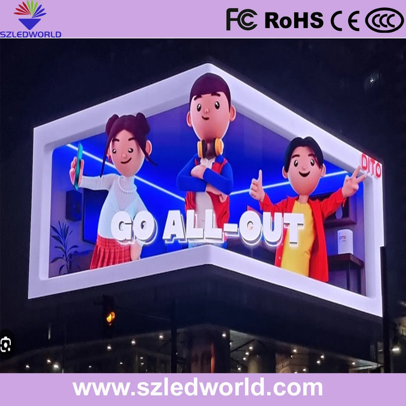 3D Advertising Digital China Hologram Outdoor Stadium Advertising Wall Stage Rental Indoor Flexible Transparent Street Video LED Display Screen Module Panel P5