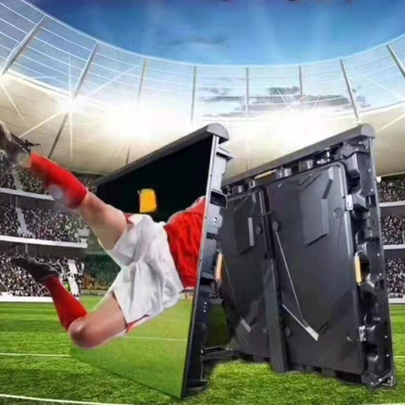 P8.33 Outdoor Sports LED Screen for Soccer Stadium Fence Perimeter Advertising