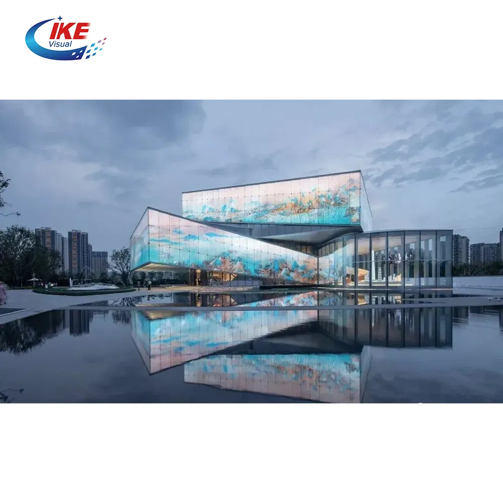 P20 P16 P10 P8 P6 P4 Indoor Outdoor Advertising Screen Transparent Flexible LED Video Wall Window Glass Film Display