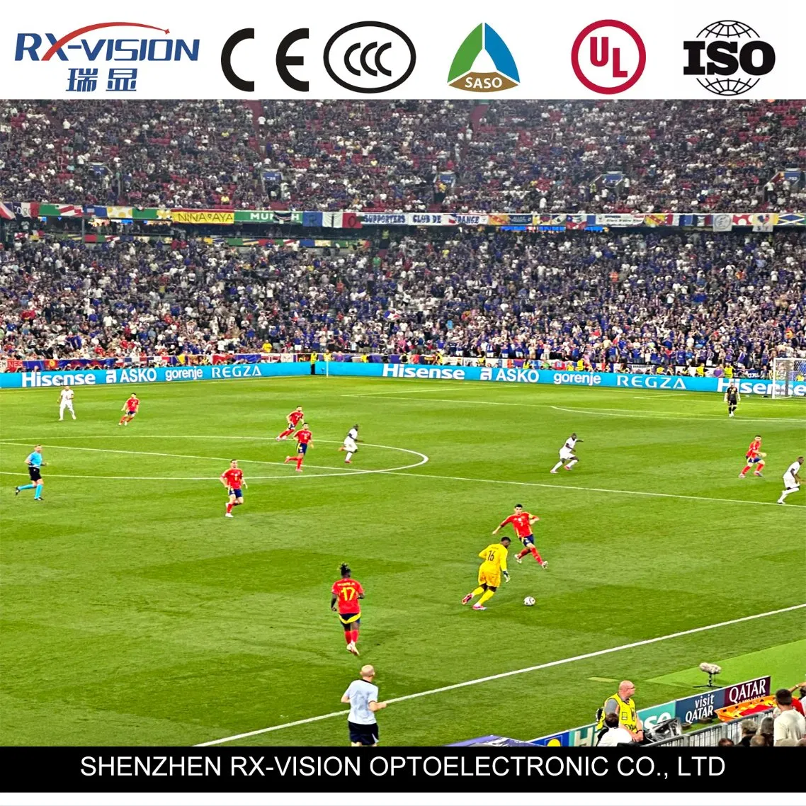 P8.33 Basketball Football Outdoor Sports Stadium Perimeter LED Display Screen