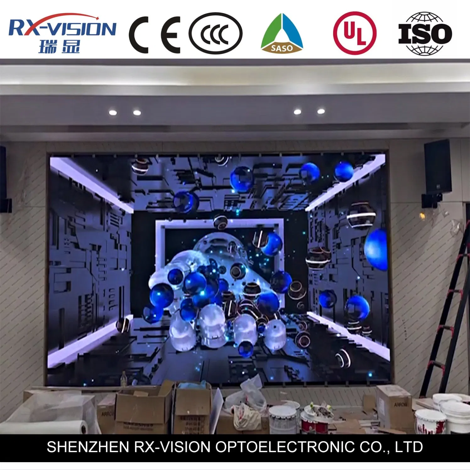 Customized Full Color Small Pixel Pitch P1.25 Indoor Module HD LED Display Screen