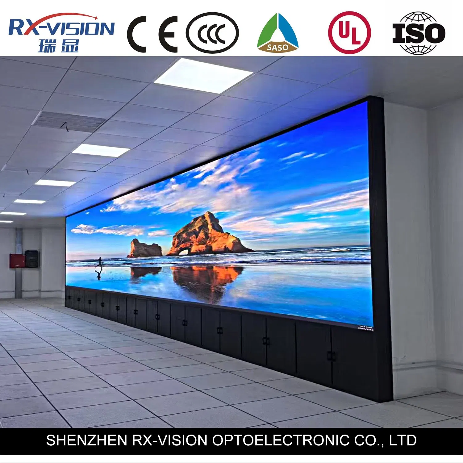 Fixed Indoor P1.25 HD LED Screen 4K 8K Ultra-Thin Video Wall Panel with Small Pixel Pitch LED Display