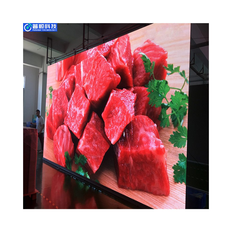 Pushunled High Quality P3.91 500*1000mm Waterproof Suspend/Ground Supporting Advertising Rental LED Display Screen