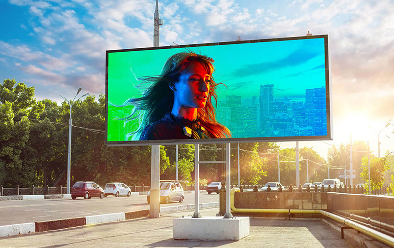 High-Resolution 768mm X 768mm LED Billboard Price Display