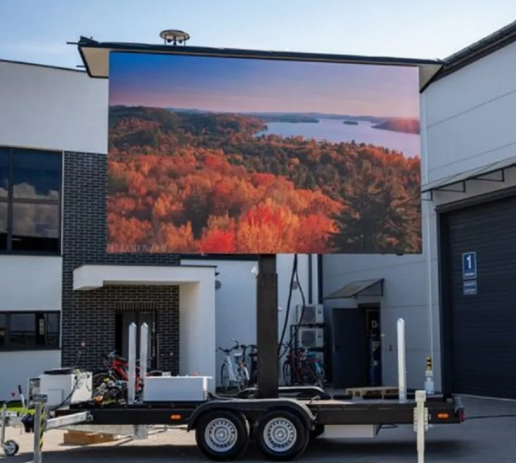 Outdoor Moving Lifting Vehicle Video Advertising Mobile Trailer/Truck LED Display