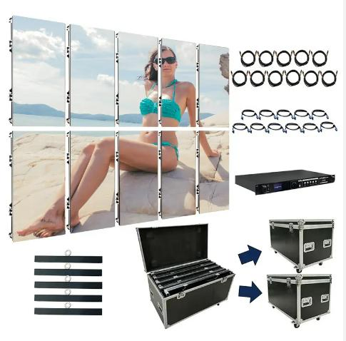 High Resolution P3.91 Indoor Outdoor LED Display Screen Video Wall Panel 500X500mm Price Outdoor LED Display