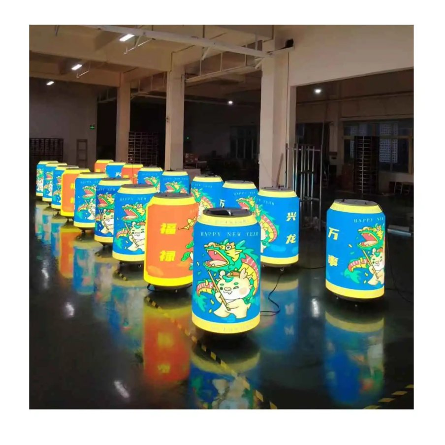High Quality Creative Ring-Pull Can P2 Indoor Outdoor Flexible Beer Bottle Cans LED Screen Displays