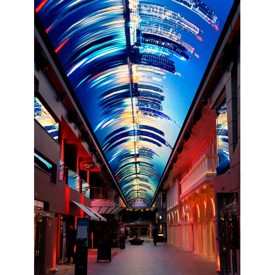 High Resolution 250*250mm Module Hanging Ceiling LED Sky Display Screen