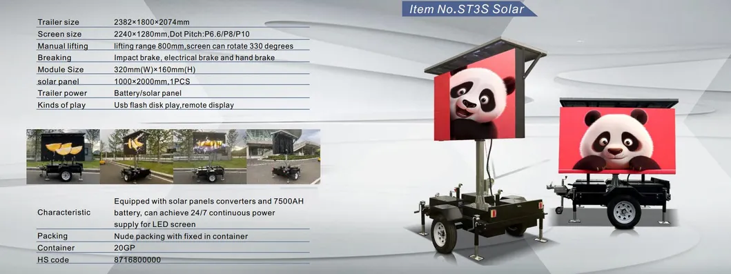 Solar LED Trailer View 1