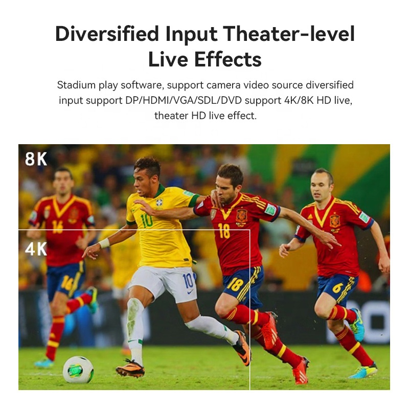 Basketball Court LED Screen Outdoor Competition Advertising Football Stadium Perimeter LED Display Sports Billboard Screen