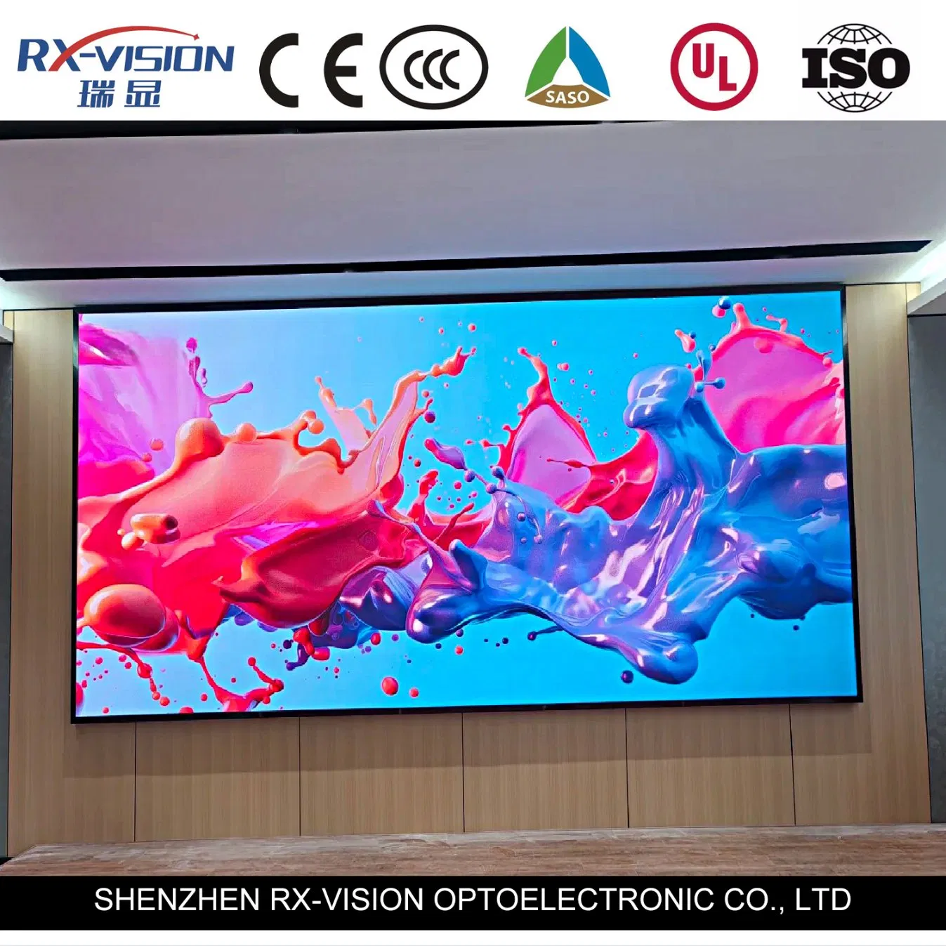 Fixed Indoor P1.25 HD LED Screen 4K 8K Ultra-Thin Video Wall Panel with Small Pixel Pitch LED Display