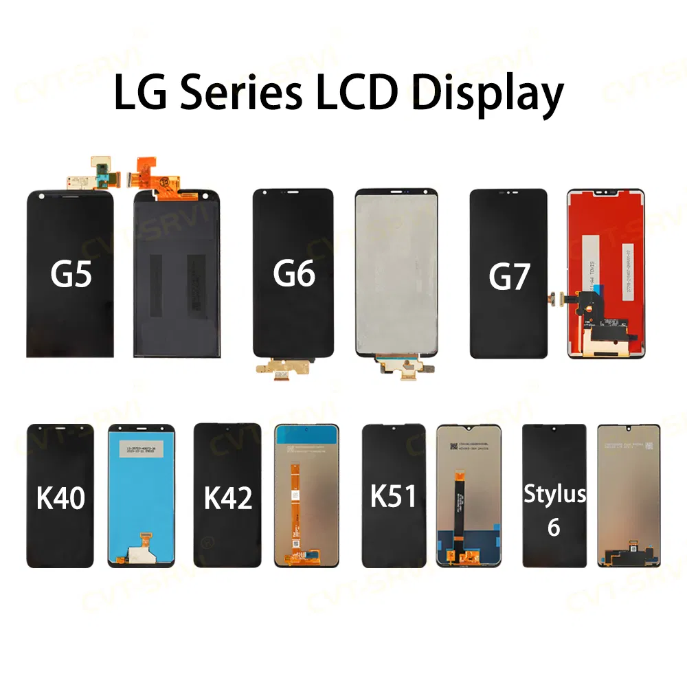 Manufacturer Original Pantalla Mobile Phone Wholesaler Transparent LCD LED Display for LG Series G5 G6 G7 K40 K42 K51 Stylus 6 LCD with Touch Digitizer Flexibl