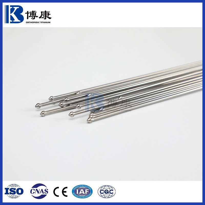 Medical Nitinol Guide Pin Surgical Instrument for Orthopedic Implant Guidance