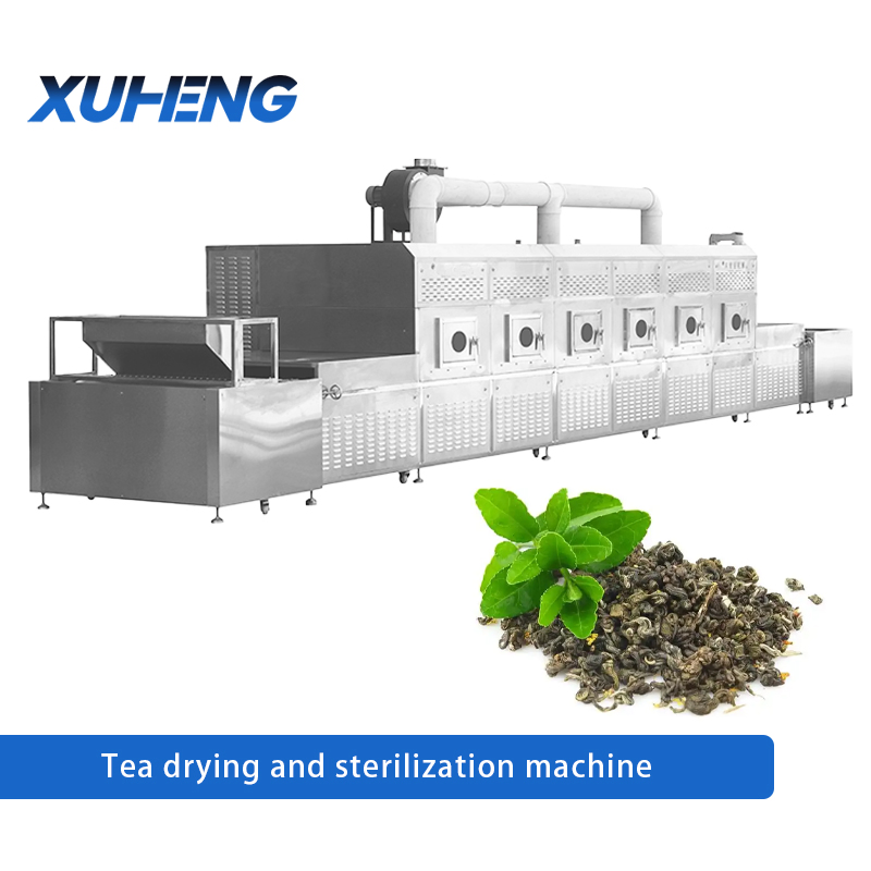 Continuous Tea Microwave Sterilizing Dryer Intelligent Control Tea Drying Sterilization System