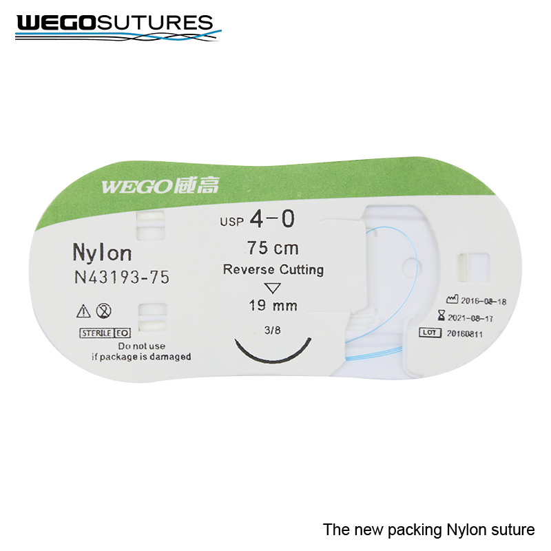 New Packing Blue or Black Nylon Surgical Suture