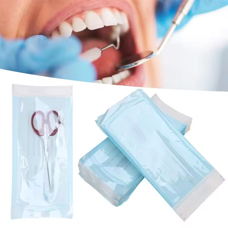 Self-Sealing Sterilization Pouch for Hospital or Dental Instruments