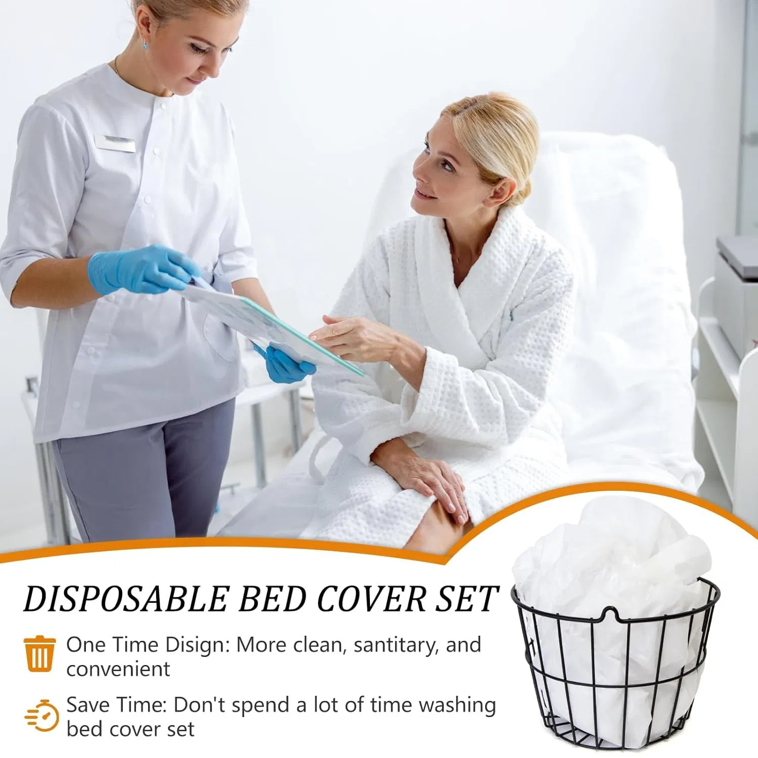 Disposable Bed Cover Hygienic Nonwoven Bed Cover Medical Consumable