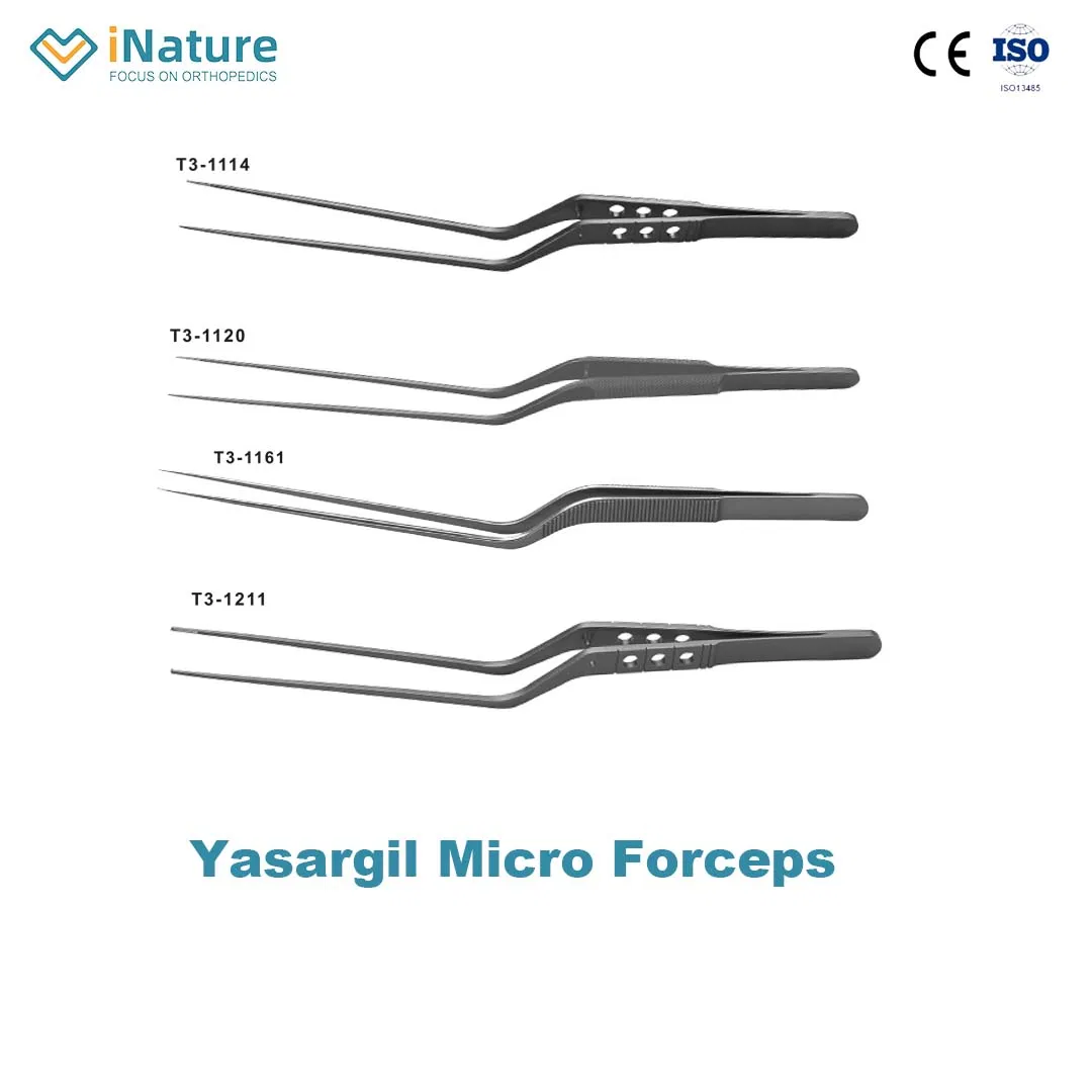 Yasargil Micro Forceps Neurosurgical Instruments Bayonet Style