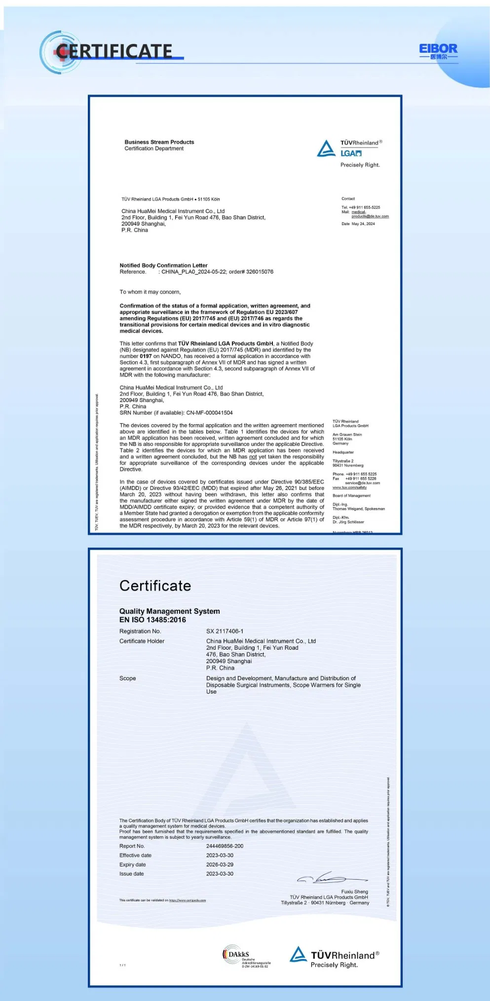 Medical Certifications