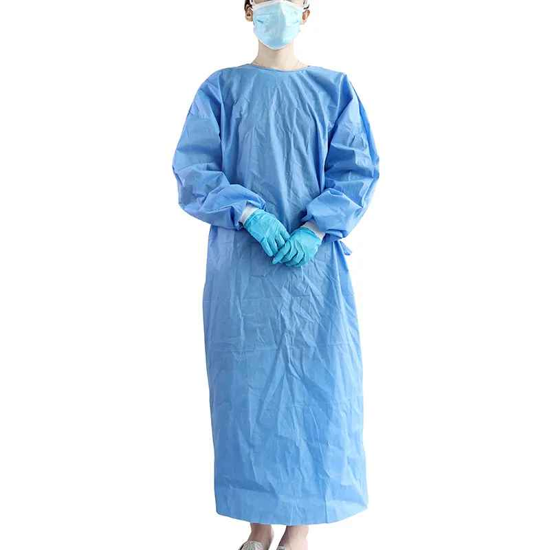 Hot Selling Pediatric Hospital Surgical Gown Zip Enclosure Medical Consumable