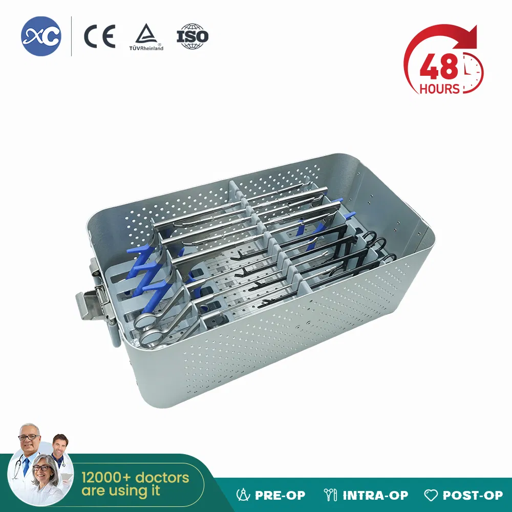 Biportal Endoscopic Spine Surgery Instrument Set with Laminectomy Forceps