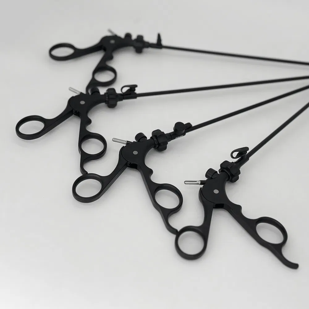 Individually Sterilized Disposable Laparoscopic Grasping Forceps - Manual Single-Use Instrument for Abdominal Surgery