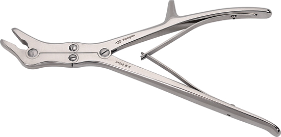 Basic General Orthopedic Surgical Instrument Lateral Curvature Double Joint Bone Rongeur for Bone Surgery