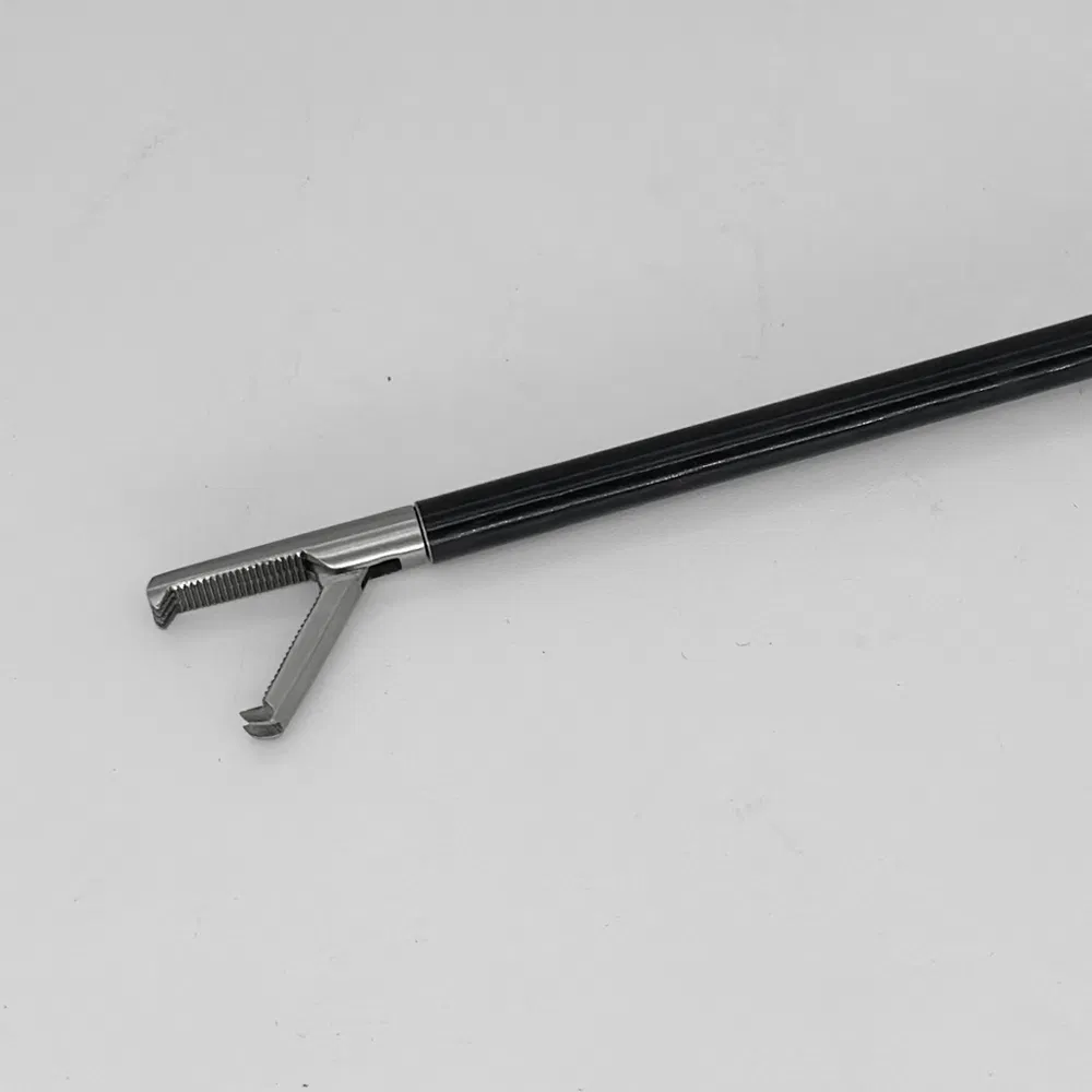 Disposable Sterile Laparoscopic Tissue Grasping Forceps - Manual Reusable-Style Instrument for General Abdominal Surgical Procedures