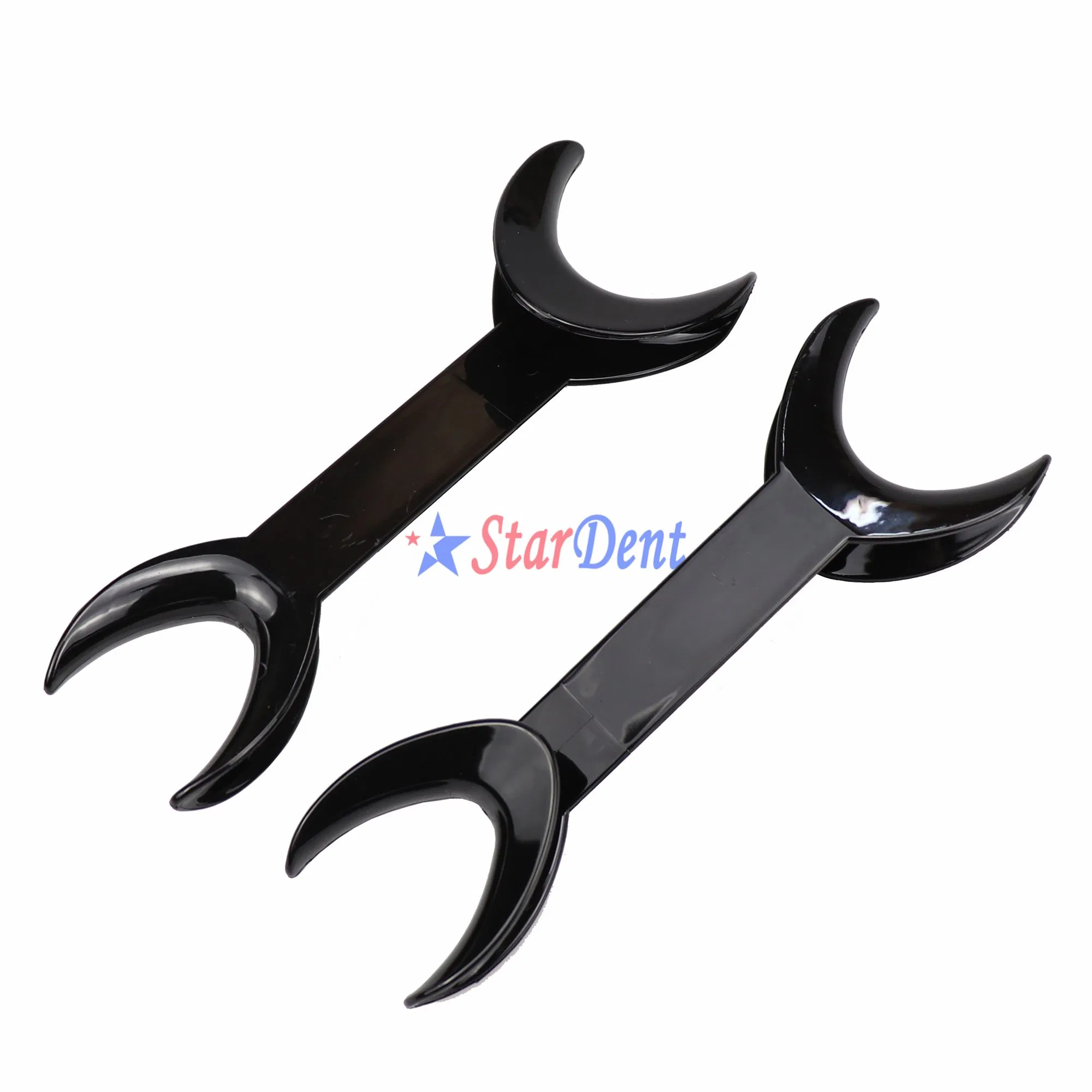 Dental Orthodontic Tool Surgical Retractor Double Head T-Shape Black Mouth Opener Dental Intraoral Cheek Lip Retractor