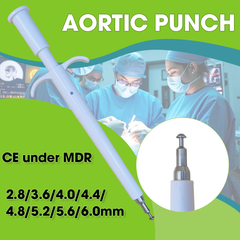 Minimally Aortic Punch Cardiovascular Surgery Invasive Single Rotating Cutting for Vascular Graft Hole Creation