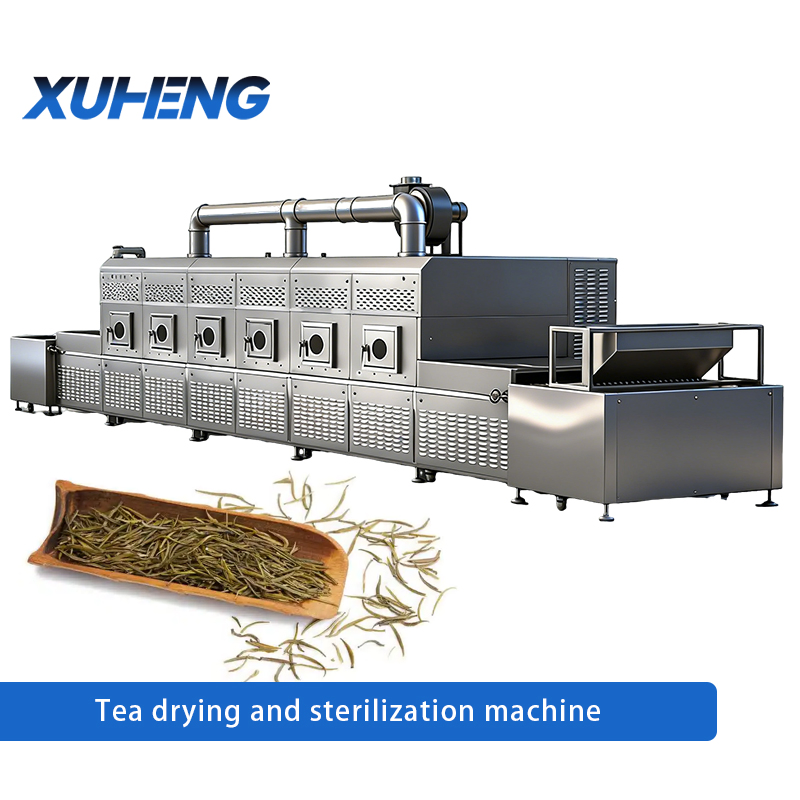 Continuous Tea Microwave Sterilizing Dryer Intelligent Control Tea Drying Sterilization System