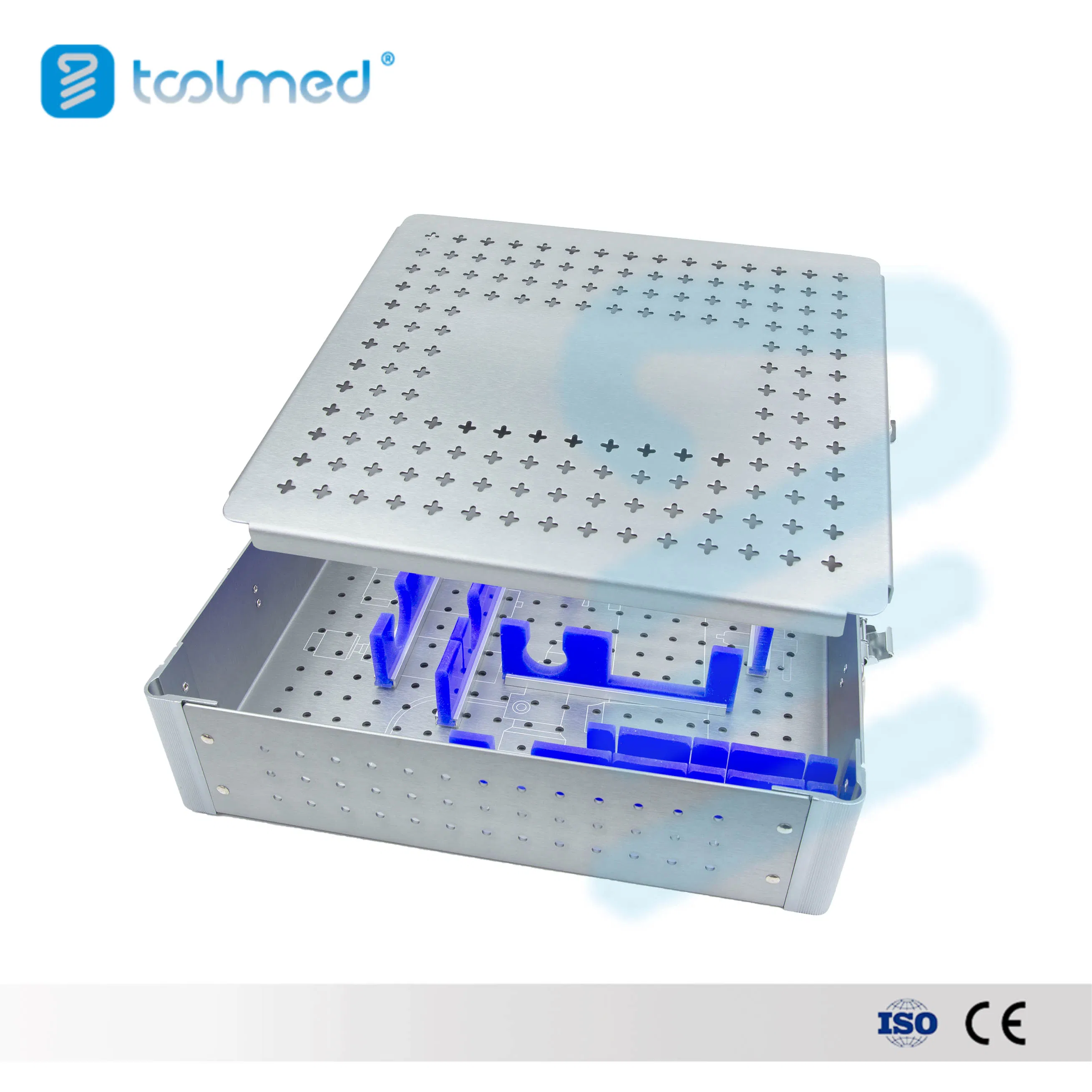 Hot Selling Small Multi-Functional Drill Sterilization Box for Orthopedic Surgical Power Tools