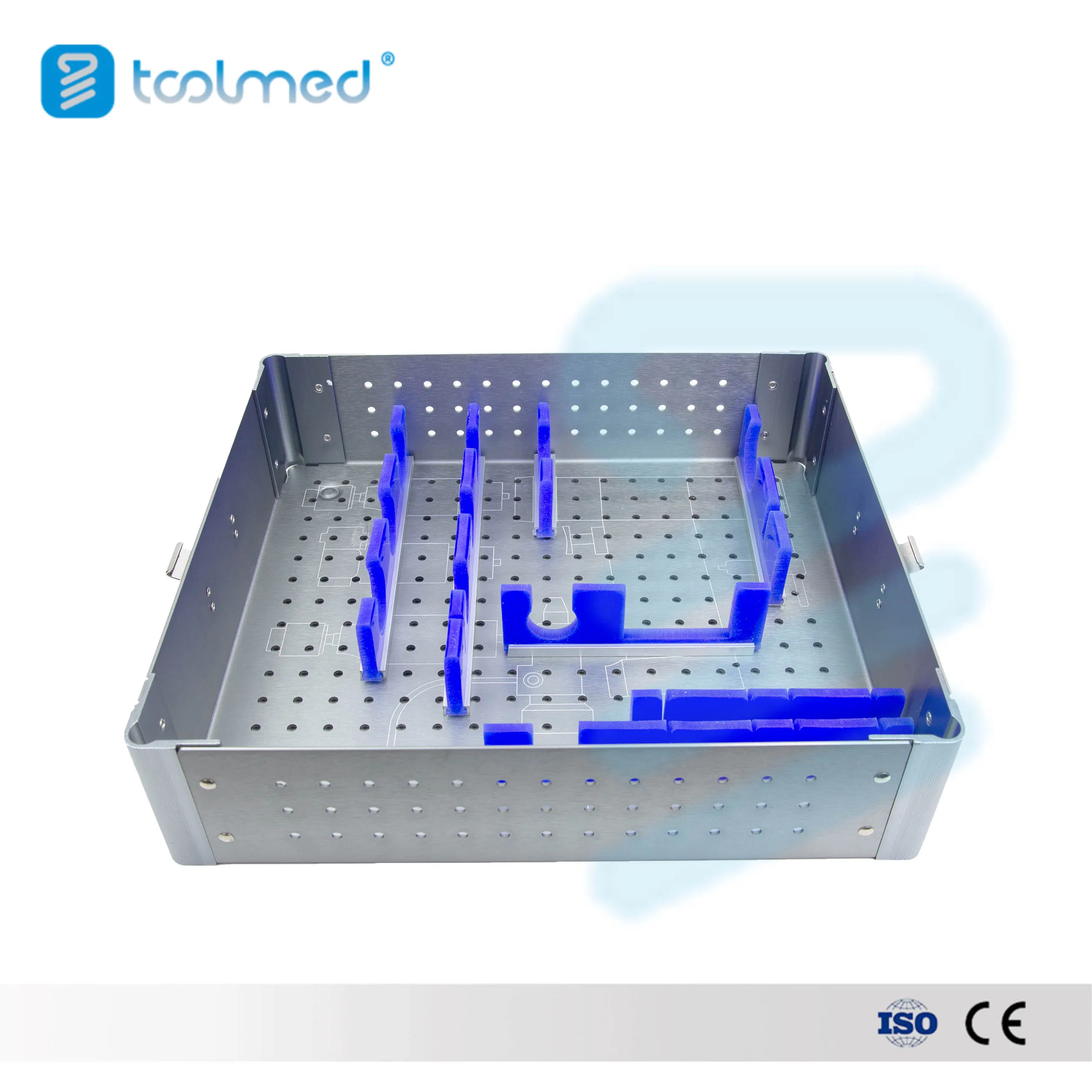 Hot Selling Small Multi-Functional Drill Sterilization Box for Orthopedic Surgical Power Tools